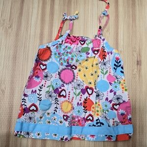 Hanna Andersson Pillowcase Shoulder Tie Summer Shirt Dress Size 70 / 6-12 months